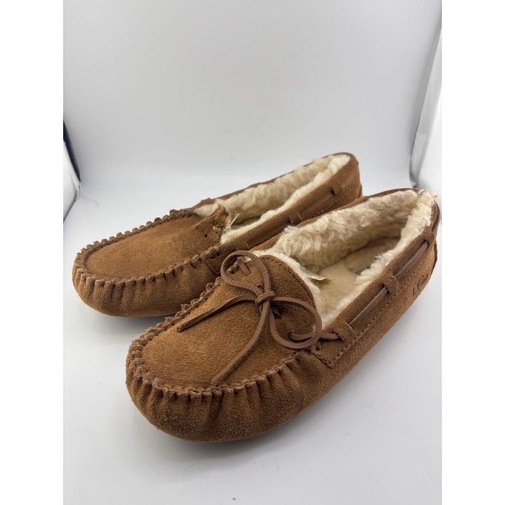 UGG Kids Dakota Moccasin Slippers Chestnut Suede 5296 Size 3 Kids
